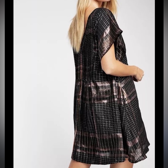 Free People “Barcelona” Plaid Mini Dress – Size M - Picture 3 of 8